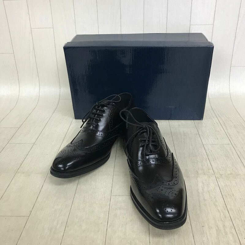 13569 極美品 箱有 人生讃歌 KANSAI YAMAMOTO メンズ ビジネスシューズ 25.0cmEEE ブラック系 靴紐タイプ