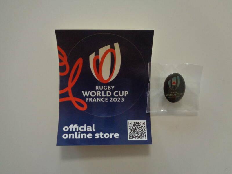 ラグビーワールドカップ　2023　フランス　ステッカー　ピンズ　ピンバッジ　RWC　2019　JAPAN　日本　RUGBY WORLDCUP　非売品