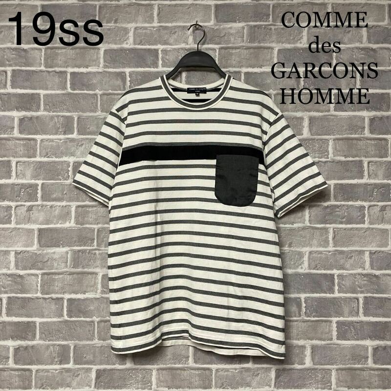 19ss COMME des GARCONS HOMME コムデギャルソン オム ボーターTシャツ M AD2018