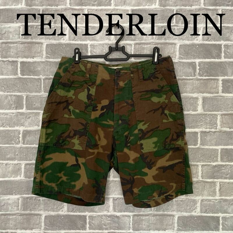 TENDERLOIN テンダーロイン 迷彩ショートパンツ XS ショーツ カモフラ