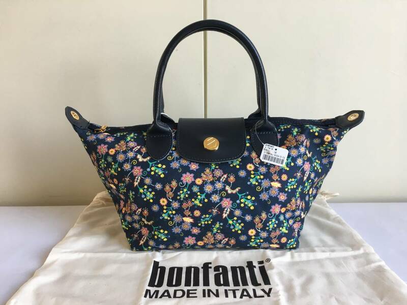 タグつき未使用品◎イタリア製 BONFANTI ボンファンティ× LIBERTY BOUTIQUE リバティ柄 ハンドバッグ◎