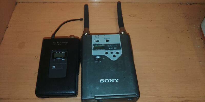 SONY ワイヤレスマイク 送受信システム WRT-822 WRR-861