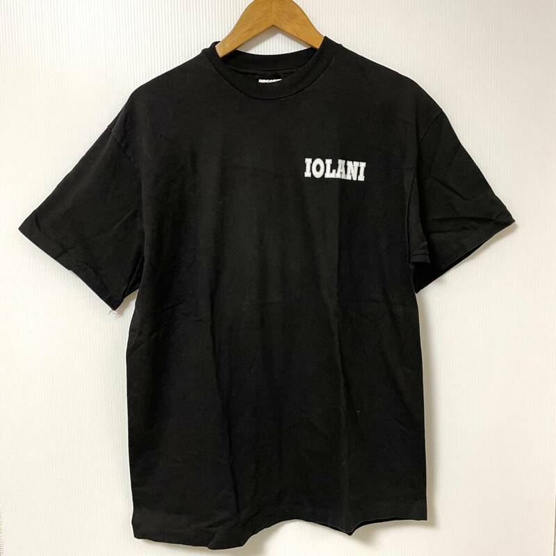 90s USA製 HANES BEEFY ヘインズ 半袖Tシャツ ブラック Lサイズ シングルステッチ IOLANI
