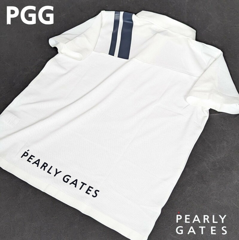 ★新品正規品 PEARLYGATES/PGG メンズカノコ 半袖ポロシャツ size6(LL) 優れた吸水速乾性、ストレッチ性、通気性、ソフトタッチ