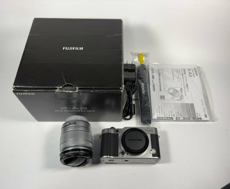 【美品】Fujifilm 富士フィルム X-A3 XC16-50mm F3.5-5.6 OIS II ブラック レンズキット元箱付き