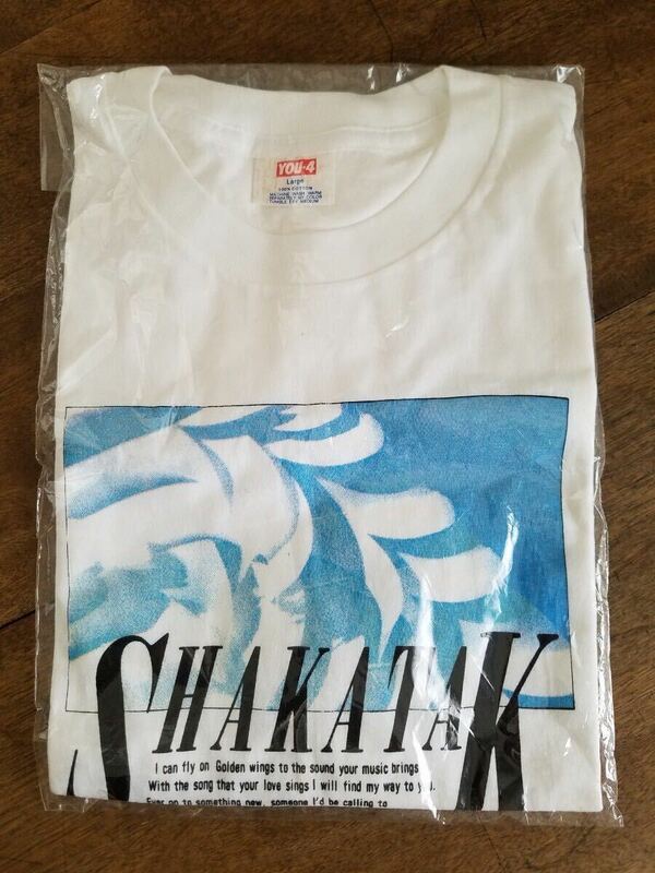 当時物 未開封 新品 レア SHAKATAK シャカタク バンド シャツ Lサイズ 綿100% アパレル グッズ 洋楽 音楽 アイテム ビンテージ レトロ 