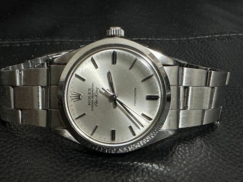 綺麗　アンティーク　ロレックス　エアキング　5500 販売店証明付属　自動巻き　メンズ　腕時計　ヴィンテージ　オリジナル　ブレスレット