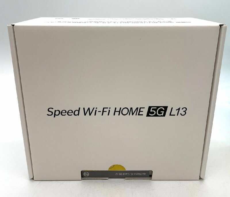 △①未使用品 Speed Wi-Fi HOME 5G L13 ホワイト 白 au ホームルーター