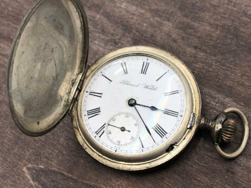 □● Schmid Watch シュミット ウォッチ 懐中時計 シルバー 0.800刻印 銀