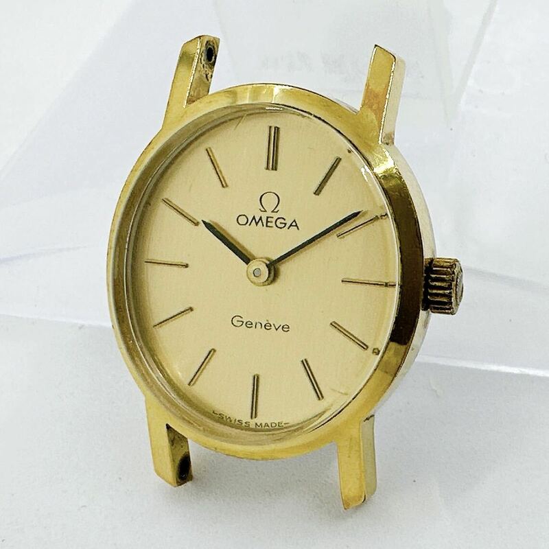 0510a オメガ OMEGA ジュネーブ Geneve レディース 腕時計 手巻き ゴールドカラー アンティーク ヴィンテージ