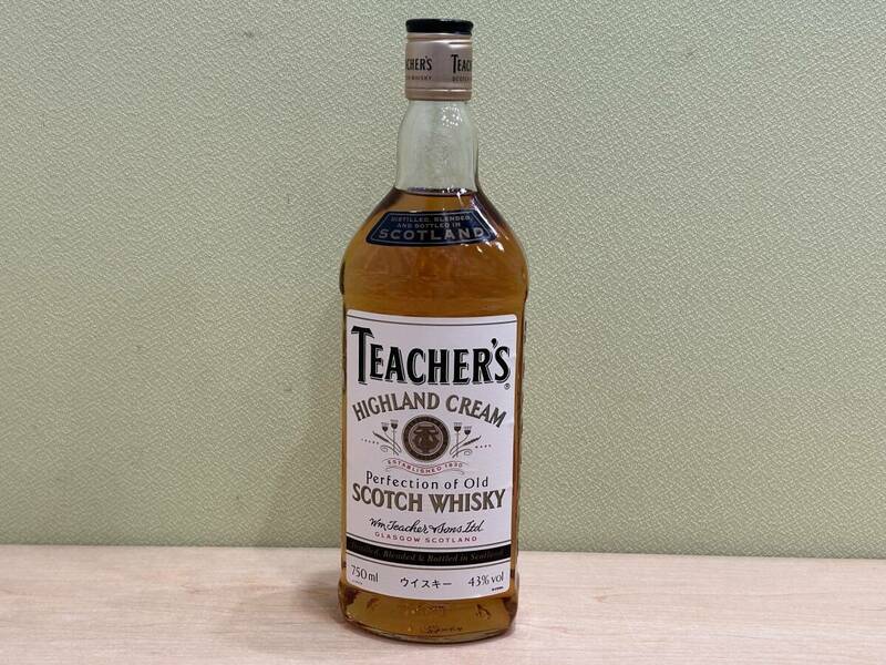 【23602】未開栓 TEACHER'S HIGHLAND CREAM ティーチャーズ ハイランドクリーム SCOTCH WHISKY スコッチ ウイスキー 750ml 43%