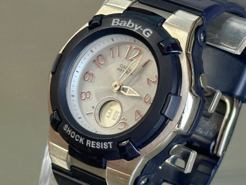 1円〜◆CASIO カシオ BABY-G マルチバンド6 ソーラー電波時計 BGA-1100 アナデジ レディース腕時計 稼働品