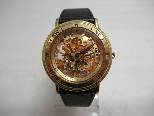 THE ROYAL GEOGRAPHICAL SOCIETY スケルトン 腕時計 英国王立地理学会 アナログ 手巻き 2針 稼働品 USED　