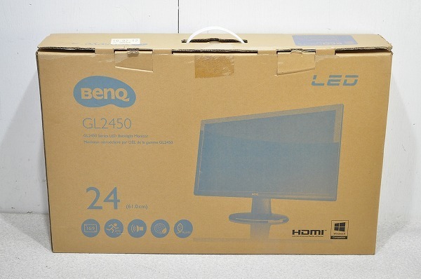 未使用？■BenQ 24型LCDワイドモニター GL2450HM 液晶ディスプレイ 24インチ D-Subx1/DVIx1/HDMIx1 ノングレア(非光沢) フルHD