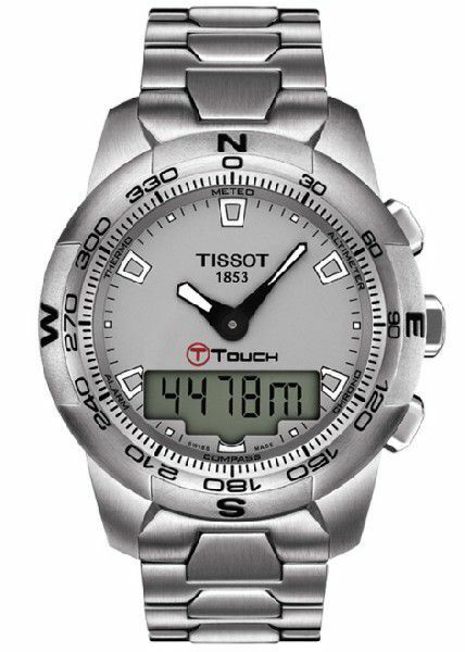 TISSOT ティソ T047.420.11.071.00 T-TOUCH II STAINLESS STEEL GENT Mens T-タッチ II 腕時計 メンズ∵