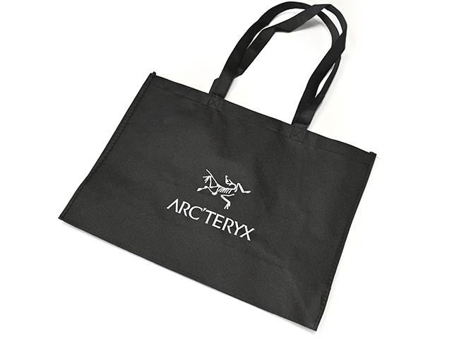 非売品■ARC'TERYX アークテリクス ショッピングバッグ ショップ袋 エコバッグ ■ブラック A3サイズ 中サイズ