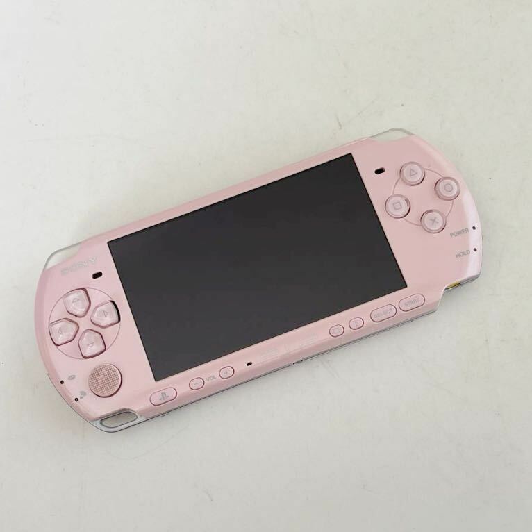 【ジャンク】中古SONY PSPプレイステーションポータブル PSP-3000 ブロッサムピンク 本体のみ 通電確認済み　初期化済み　現状渡し