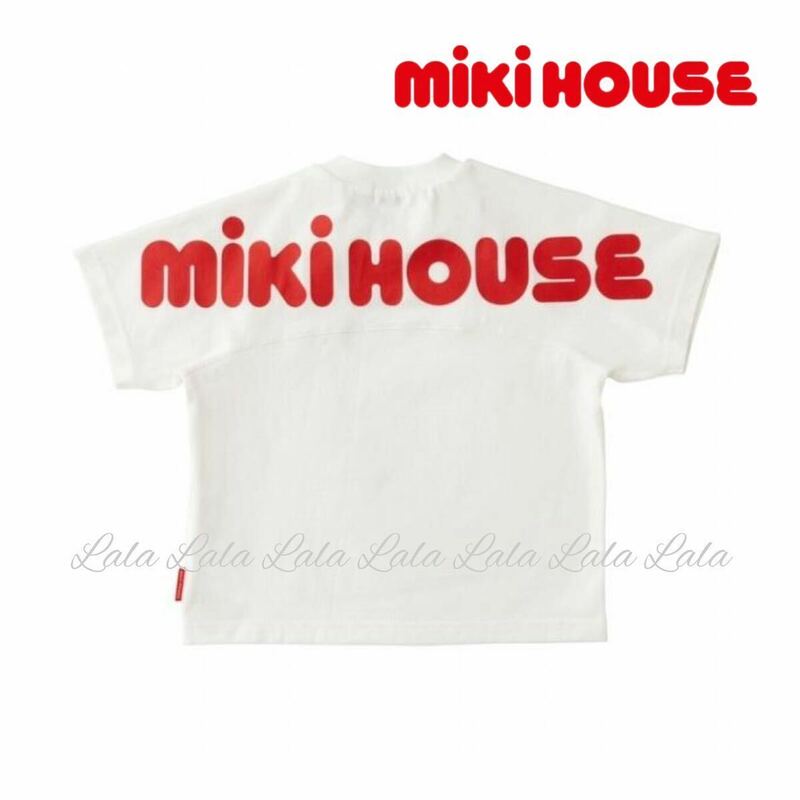 新品　ミキハウス miki HOUSE 半袖　ロゴTシャツ　バックロゴ　Tシャツ カットソー　トップス　男の子　女の子 子供服　キッズ　ベビー