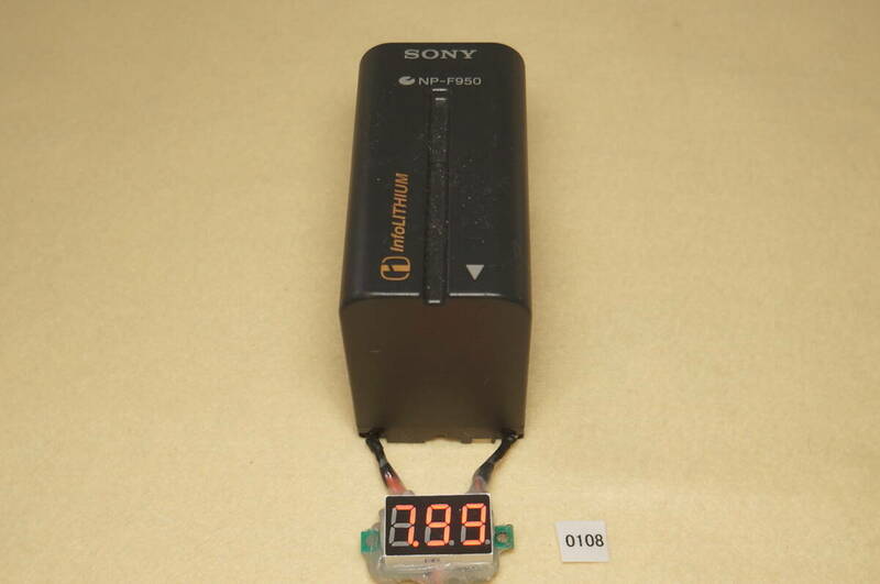 108_NP-F950 ソニー/SONY ビデオカメラ用バッテリー 電圧定格(7.2V)以上確認 ※動作未確認 