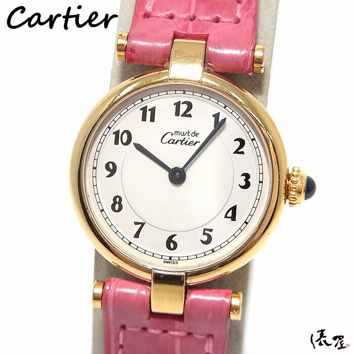 【国際保証書】カルティエ マストヴァンドーム SM アラビア OH済み 美品 時計 ヴィンテージ Cartier 俵屋