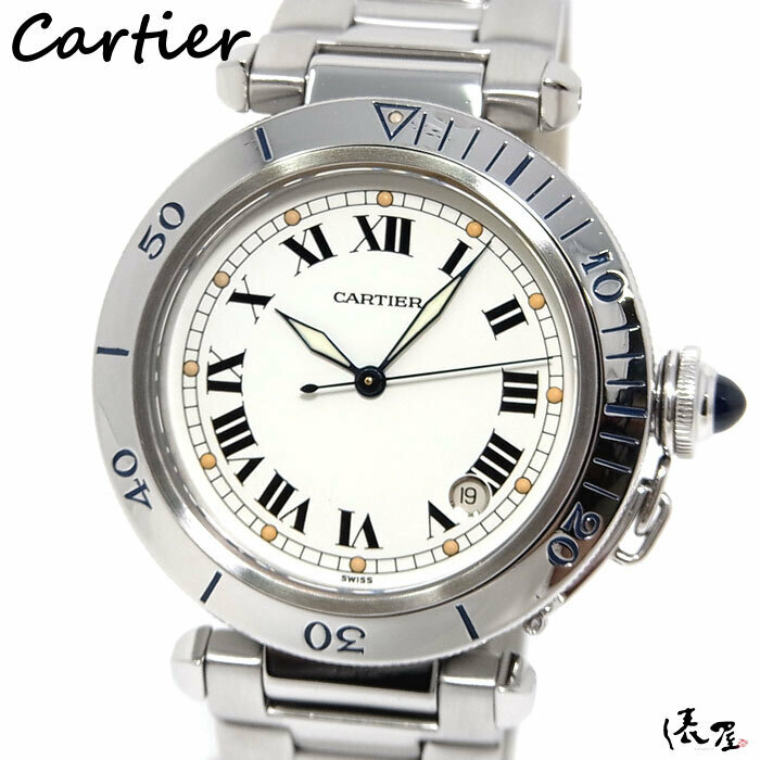 【カルティエ】パシャ 38mm 初期モデル 自動巻 OH済み 極美品 生産終了モデル 時計 Cartier Pasha 俵屋