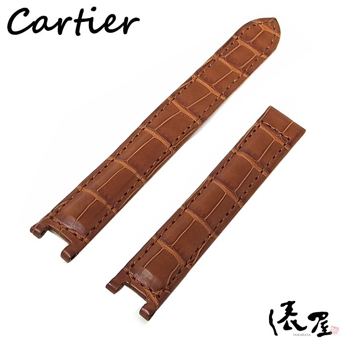 【カルティエ】パシャ 32 純正ベルト ブラウン Dバックル用 長期保管品 Cartier 俵屋 PR50017