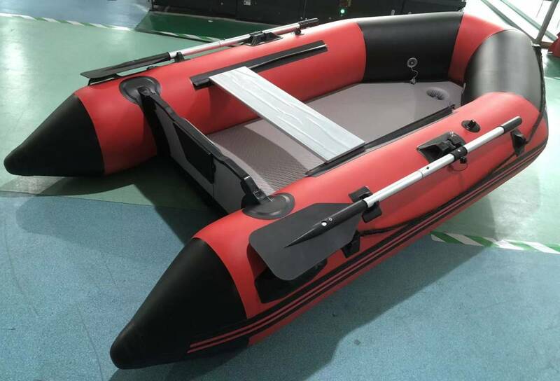 JOIFU赤黒 2.7m V型船底 フィッシングボート パワーボート ゴムボート 船外機可
