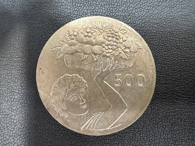 キプロス 500ミル 銀貨 1945-1970年【5453-8】