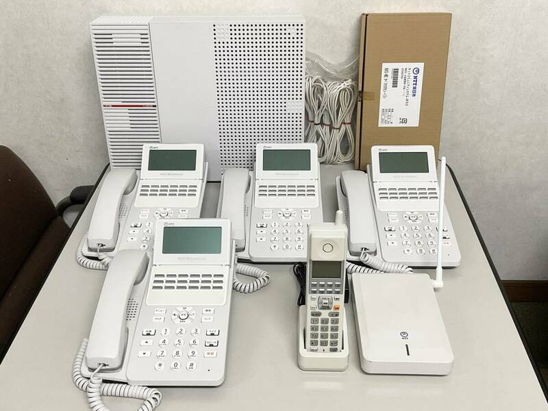 NTT αN1 N1S 主装置・電話機5台セット DECL・VMU・4BRU付