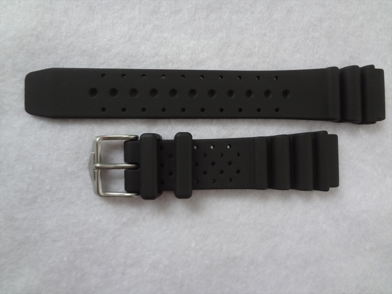 Citizen 純正 20mm ベルト PMA56-2791等用 腕時計バンド 黒 59-G0063の代替品 59-S54497
