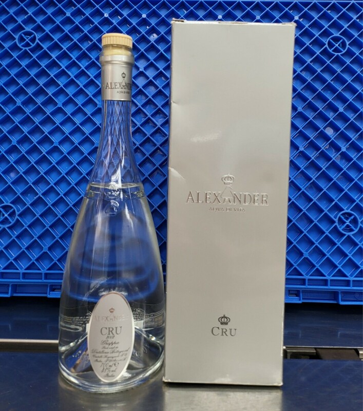 ★希少品 ALEXANDER GRAPPA CRU ボッテガ アレキサンダー グラッパ 2002 イタリア 700ml 38% 古酒 未開栓 箱付き