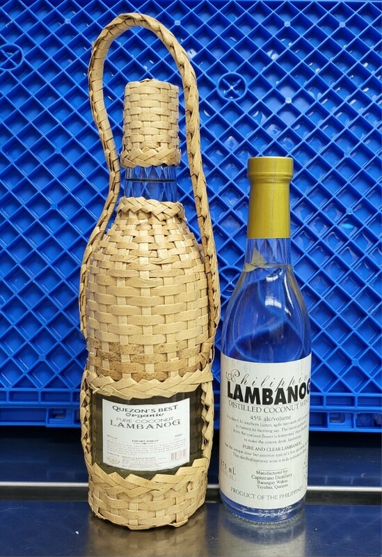 ★2本まとめ LAMBANOG PURE COCONUT 750ml 40%/DISTILLED COCONUT 375ml 45% ココナッツ ウォッカ フィリピン ヤシ酒 古酒 未開栓 1896g