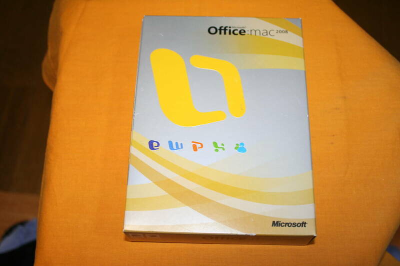 中古　Microsoft Office : mac 2008 日本語版 パッケージ版 ワード エクセル パワーポイント 