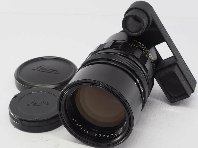 ★特上品★ ライカ Leica LEITZ CANADA ELMARIT 135ｍｍ Ｆ2.8 メガネ付き Ｍマウント ＃Ａ377