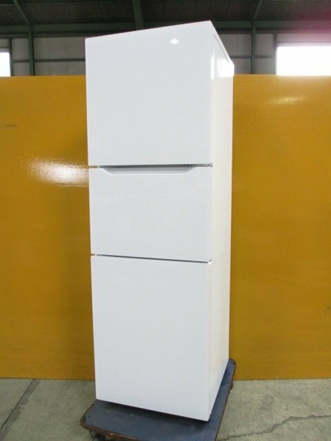 ☆TWINBIRD ツインバード 3ドア 冷凍冷蔵庫 199L ガラストップ HR-E919PW 2020年製 直接引取OK w572