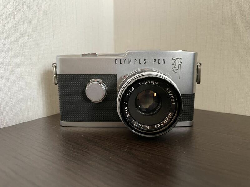  OLYMPUS オリンパス PEN-F ハーフカメラ 1.8 38mm 中古 現状品