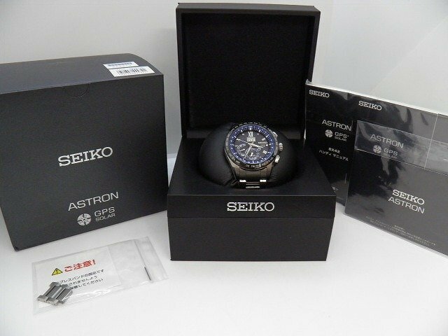 キングラム[41]稼働品 SEIKO ASTRON セイコーアストロン 8X42-0AA0-3 誕生5周年記念1500本限定 サファイヤ5P GPS電波ソーラー 腕時計 中古