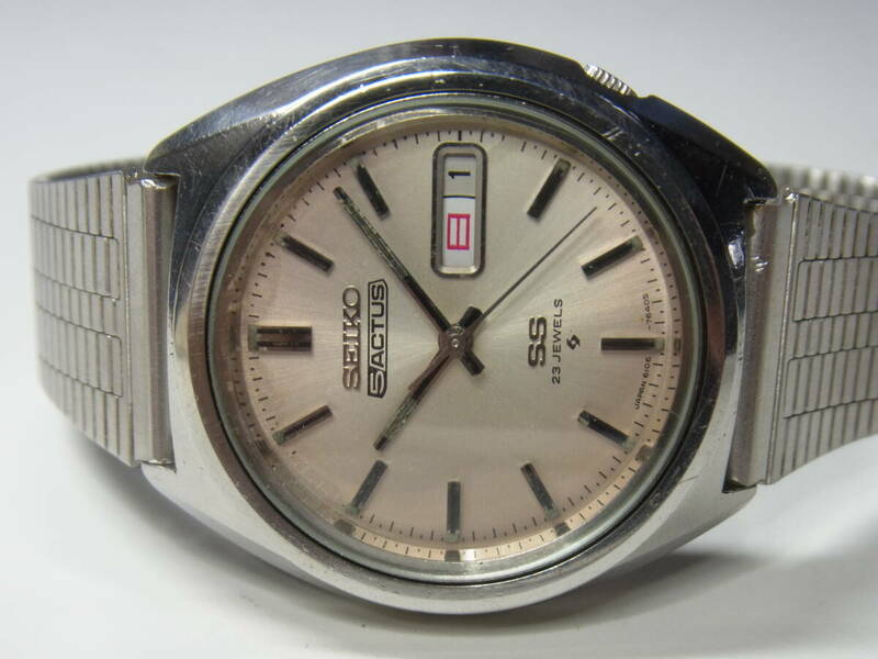 2405 SEIKO　6106　ACTUS　SS　23J　ハック付　早送可　動作品