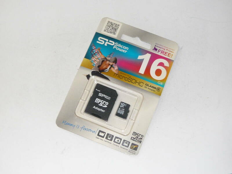 新品未使用未開封！送料無料！Silicon Power microSDHC クラス⑥ 16GB