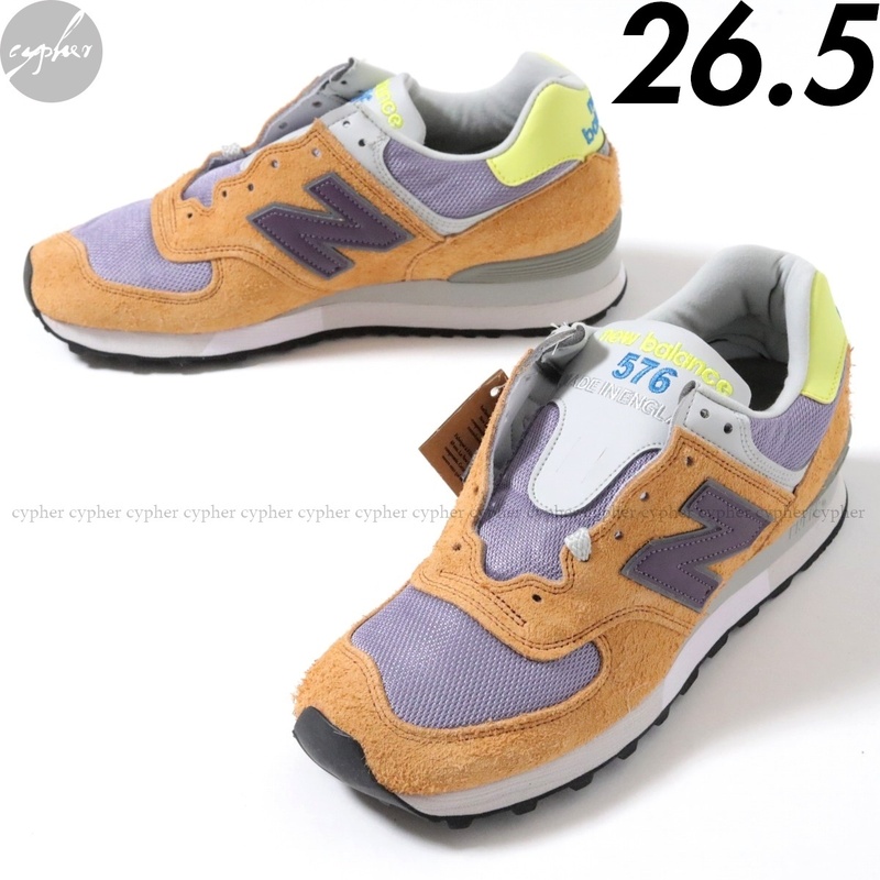 US8.5 26.5cm 新品 英国製 NEW BALANCE OU576CPY スエード レザー スニーカー APRICOT ニューバランス OU CPY ENGLAND 576 35周年記念