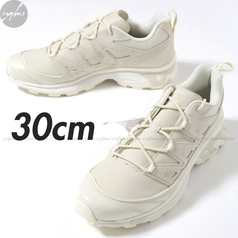 UK11.5 30cm 新品 SALOMON XT-6 EXPANSE LTR レザー スニーカー Vanilla Ice Almond Milk サロモン エクスパンス ADVANCED アイボリー