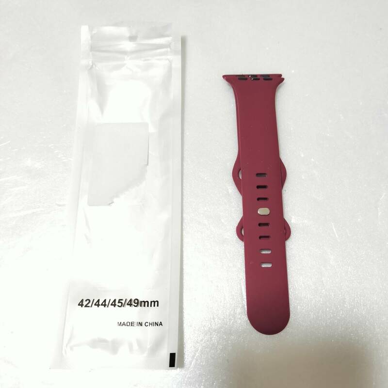 【1円オークション】 Andrea 互換品 バンド Apple Watch 41mm 40mm 38mm 49mm 45mm 44mm 42mm シリコン製交換バンド TS01B002379