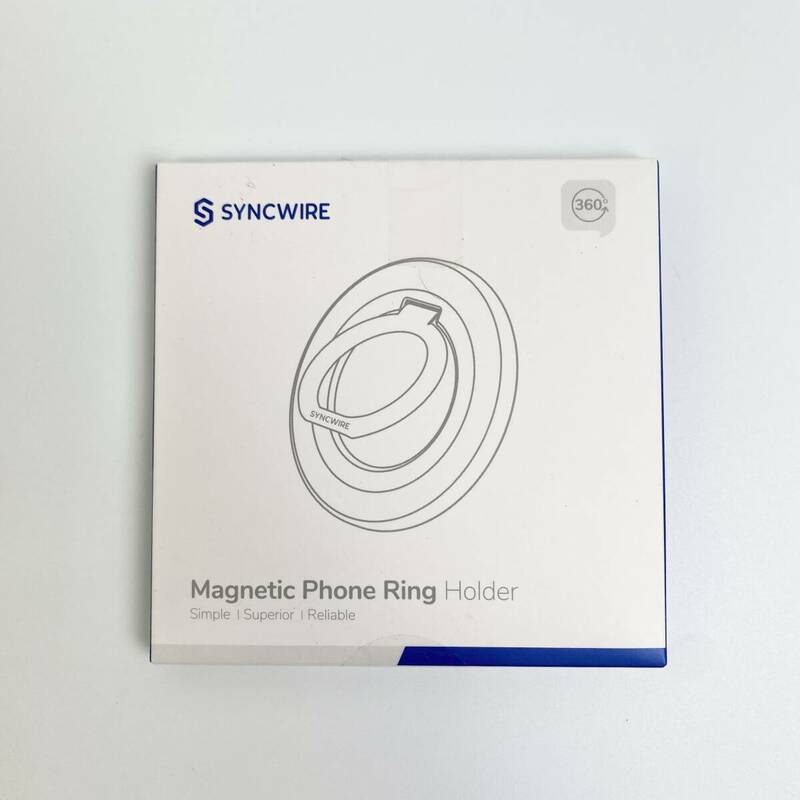 【1円オークション】 SYNCWIRE MagSafe リング - 両面マグネット スマホリング 超磁力 360度回転 簡単着脱 TS01B002411