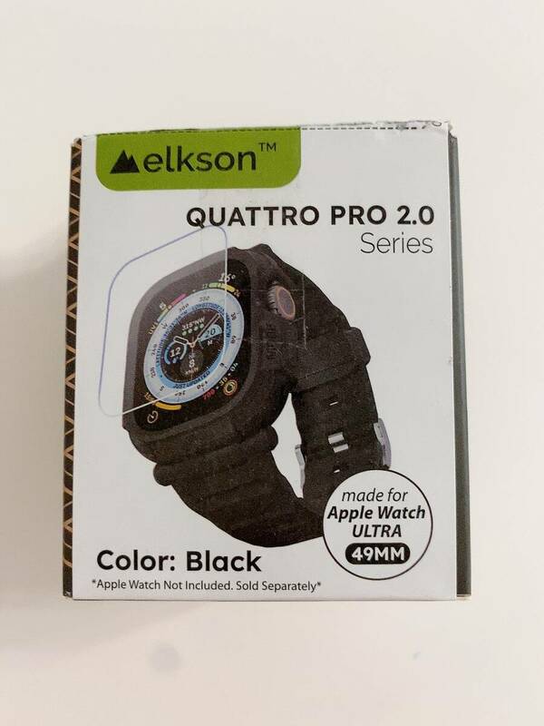 【1円オークション】Apple Watch Ultra 2/1 バンパーケースバンド 49mm スクリーンプロテクター 強化ガラス Quattro Proシリーズ AME0527