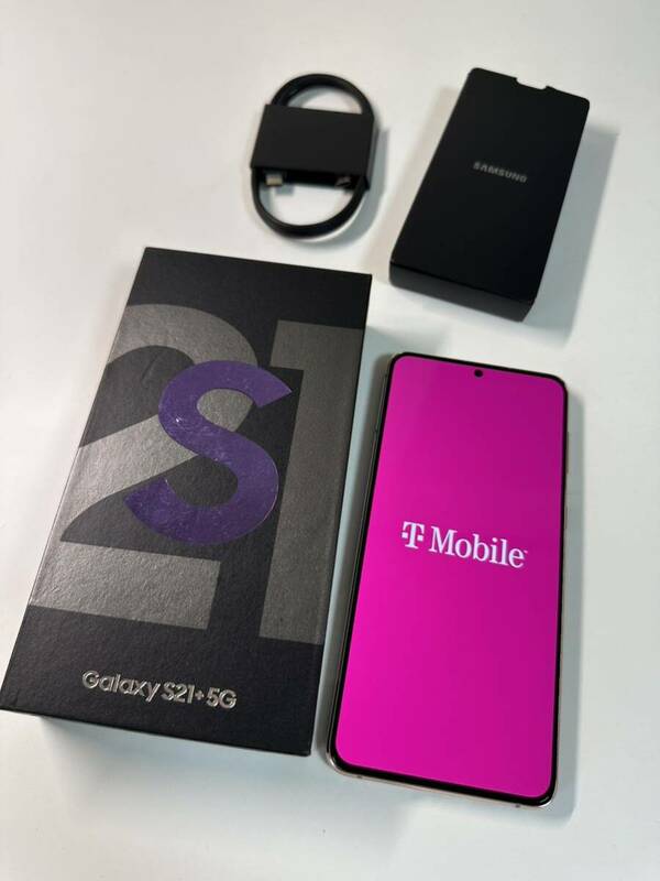 海外版 SIMフリー Galaxy S21+5G スマホ 128GB 箱付き 