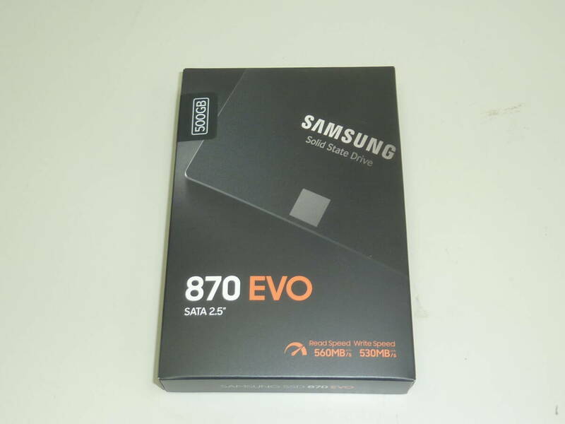 ① 新品 SAMSUNG 870EV SSD MZ-77E500B/IT サムスン　500GB SATA2.5