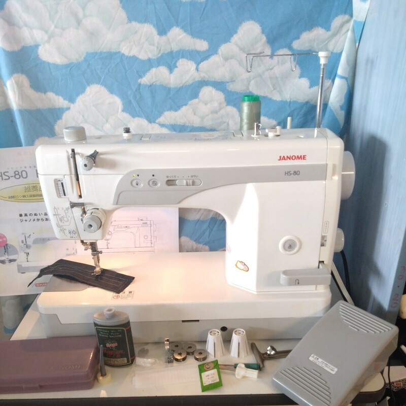 JANOME 自動糸切り職業用ミシン　HS-80