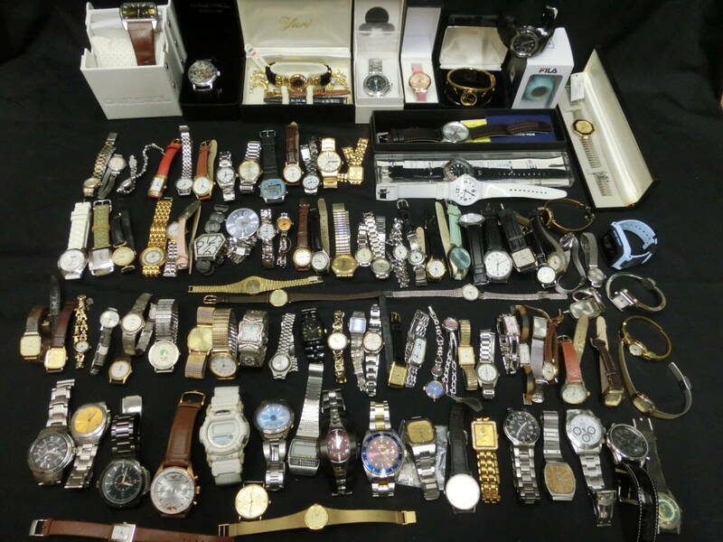 １円～★ジャンク時計 セイコー・シチズン・カシオなど メンズ レディース 腕時計 不動 大量１００点以上まとめて