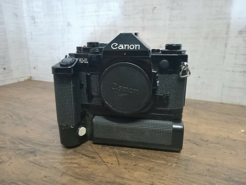 C29 Canon A-1 ボディモータードライブ付き　キヤノン キャノン　ジャンク