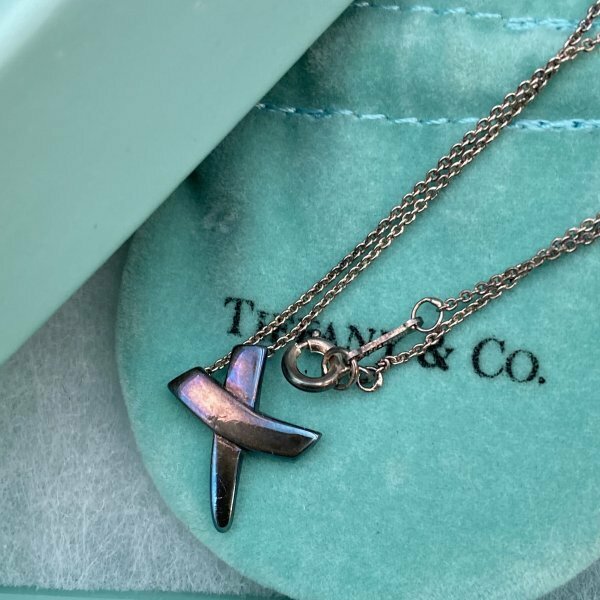 G0510Z23 Tiffany&co. ティファニー ペンダント ネックレス X キス エルサペレッティ スターリングシルバー レディース シルバー925